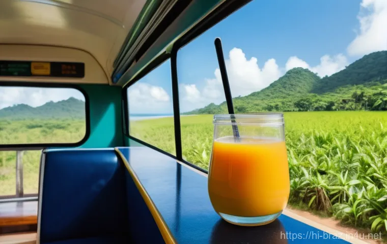 브라질에서 버스 여행하기 - Prompt 1: "The Enchanting Journey Through Brazil's Diverse Landscapes"**