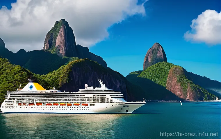브라질 크루즈 여행 - Here are three image prompts in English, detailed to capture the essence of a Brazil cruise while ad...