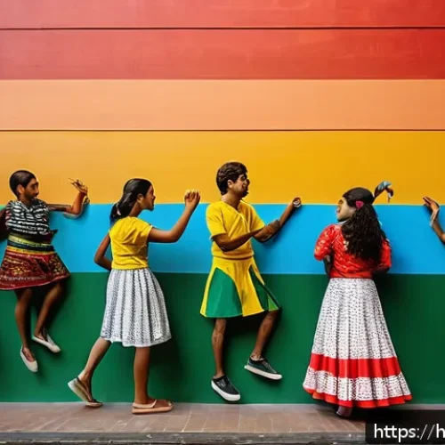상파울루 문화 유적지 - A vibrant cultural center in S&atilde;o Paulo showcasing a fusion of local and international art: colorful ...