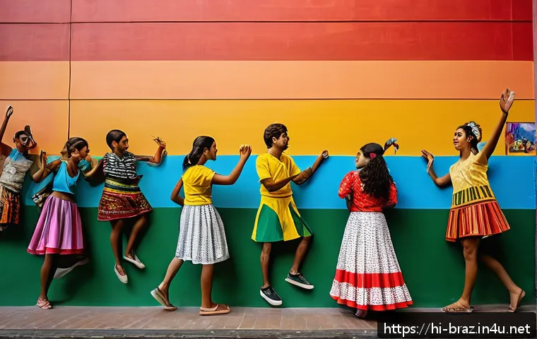 상파울루 문화 유적지 - A vibrant cultural center in S&atilde;o Paulo showcasing a fusion of local and international art: colorful ...